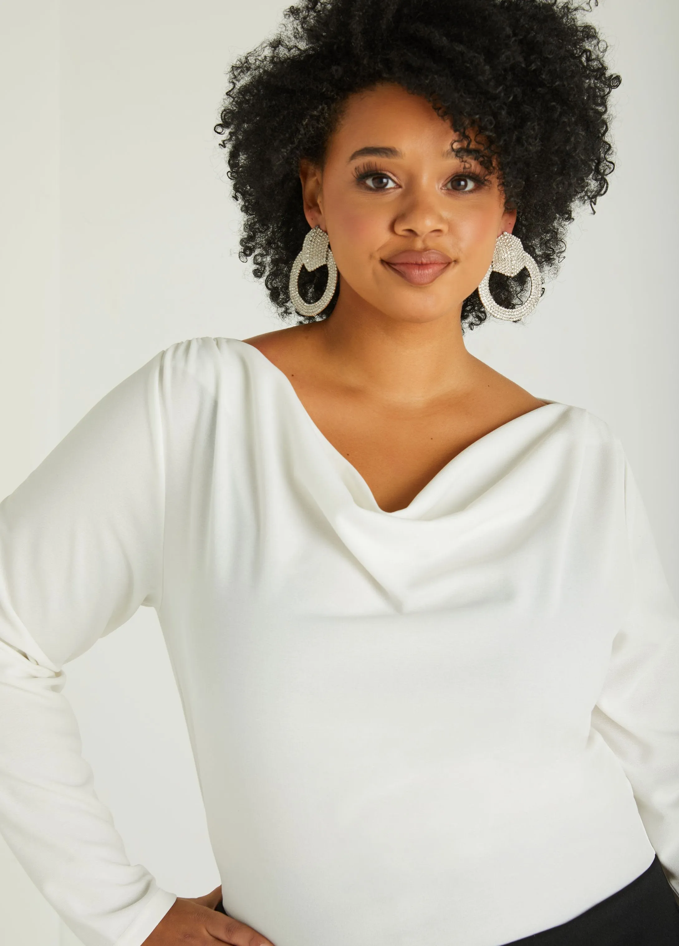 Two Tone Wide Leg Jumpsuit sold by Ashley Stewart product image thumbnail 3