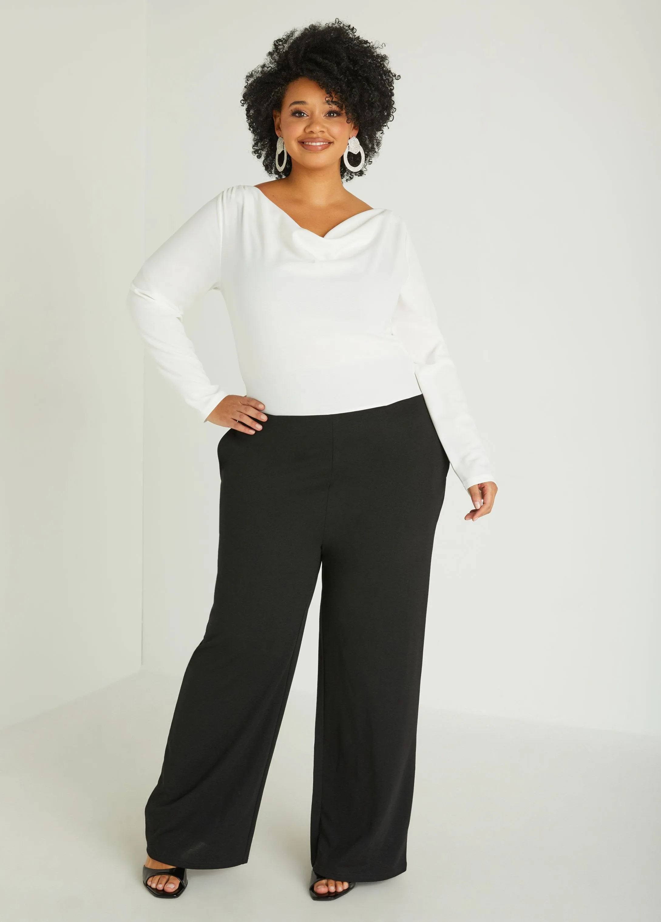 Two Tone Wide Leg Jumpsuit sold by Ashley Stewart