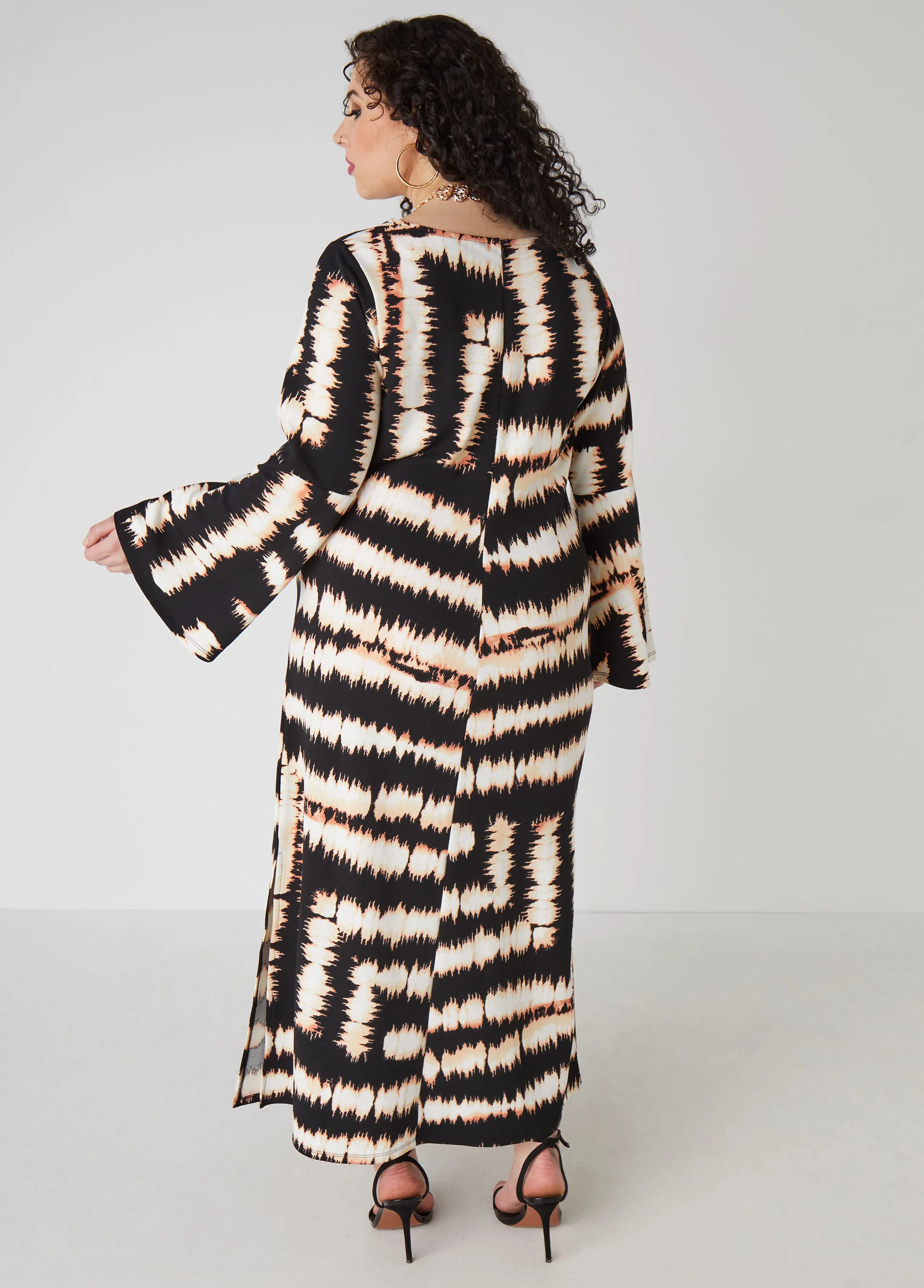 Ring Embellished Printed Dress sold by Ashley Stewart product image thumbnail 2