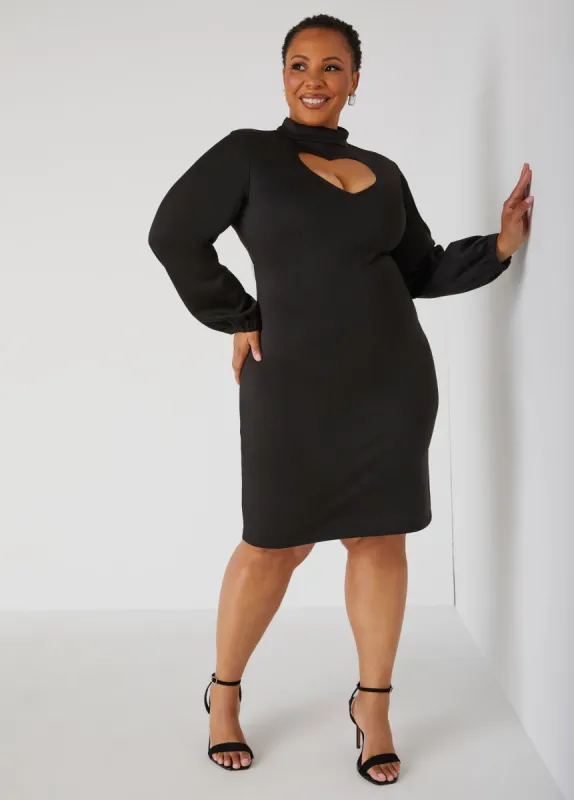 Heart Cutout Bodycon Dress sold by Ashley Stewart