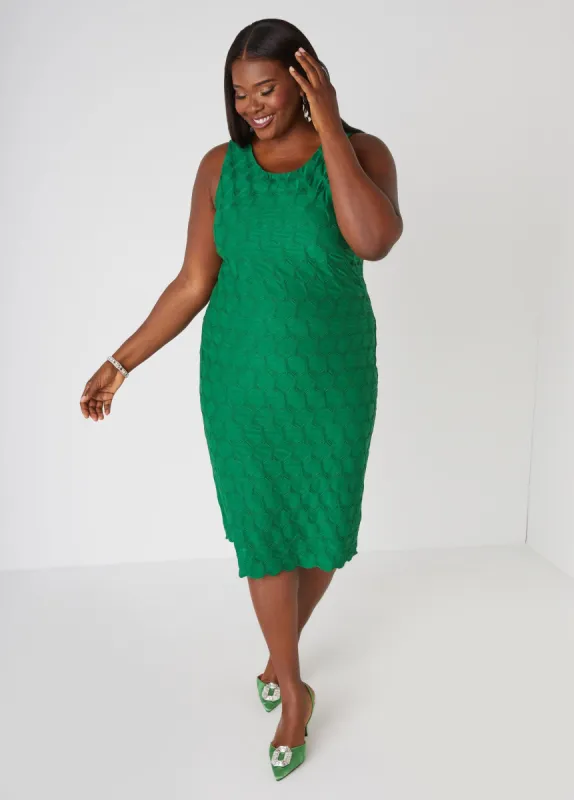 Textured Knit Sheath Dress sold by Ashley Stewart