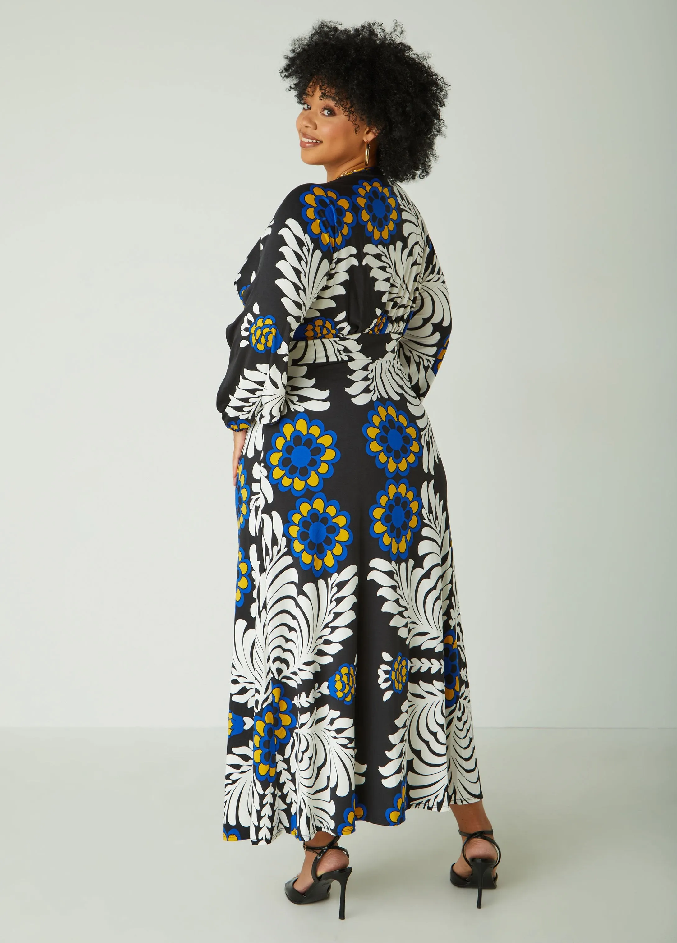 Cutout Floral Maxi Dress sold by Ashley Stewart product image thumbnail 2