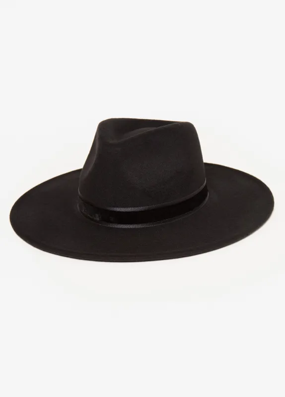 Velvet Trimmed Fedora made by Ashley Stewart