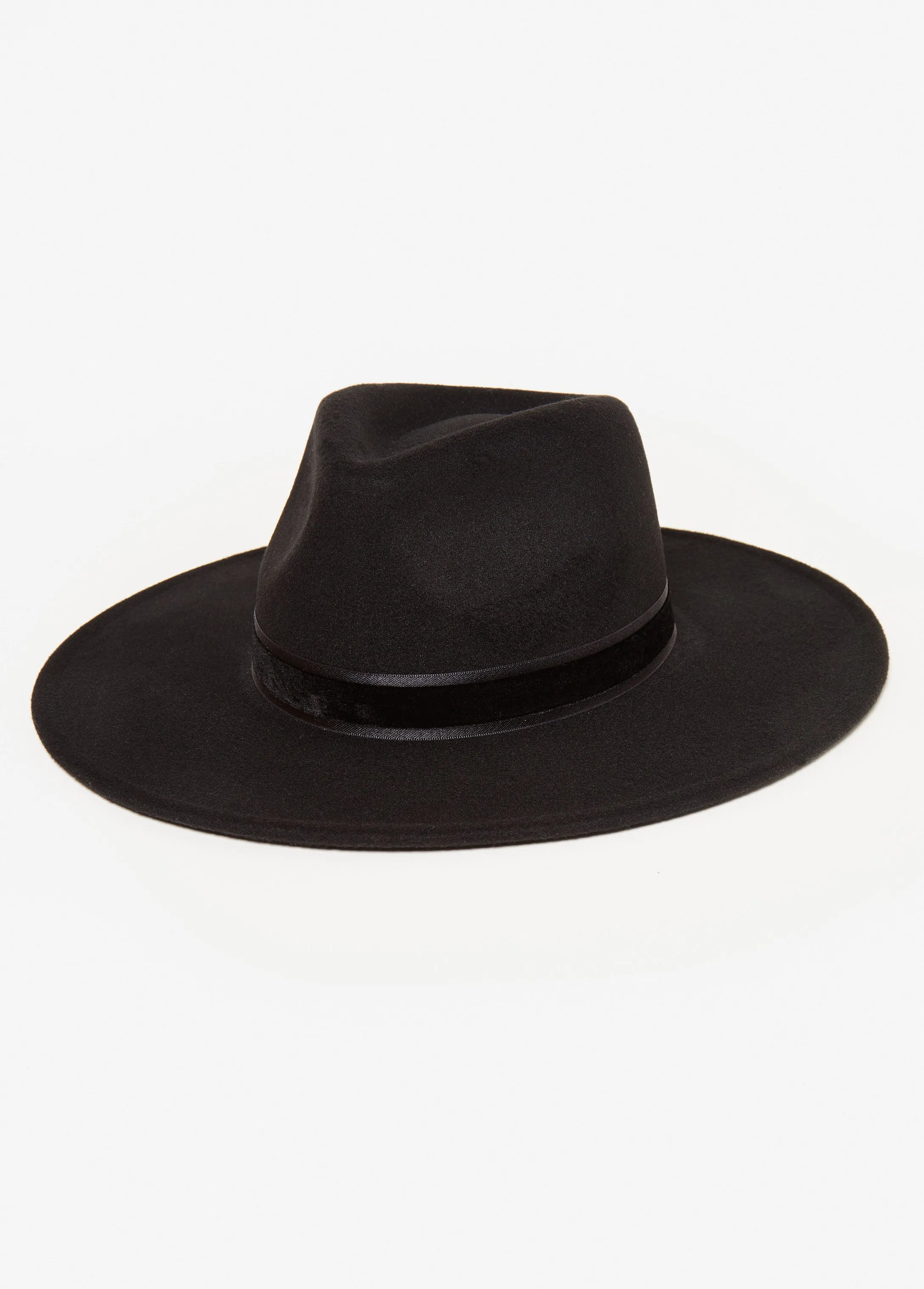 Velvet Trimmed Fedora sold by Ashley Stewart