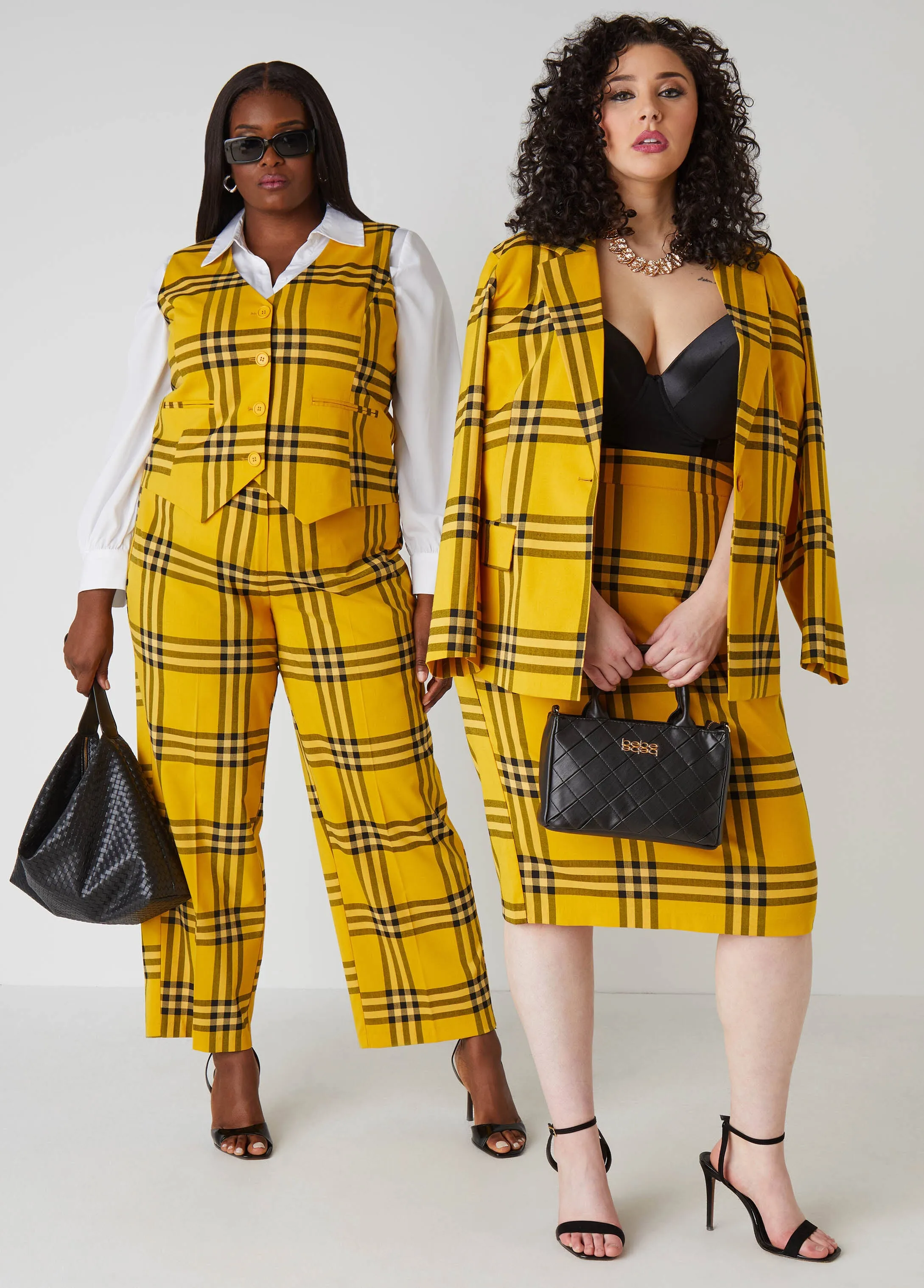 Plaid Twill Blazer sold by Ashley Stewart product image thumbnail 5