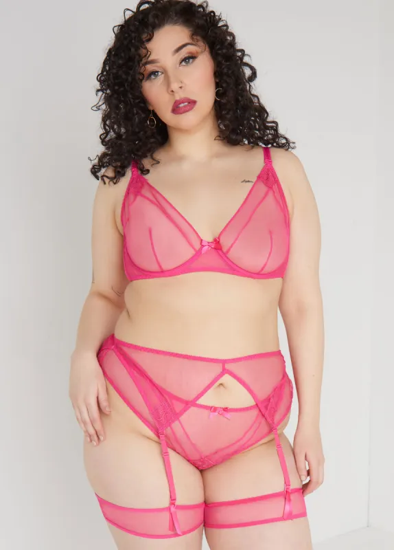 Bra & Crotchless Panty Set sold by Ashley Stewart