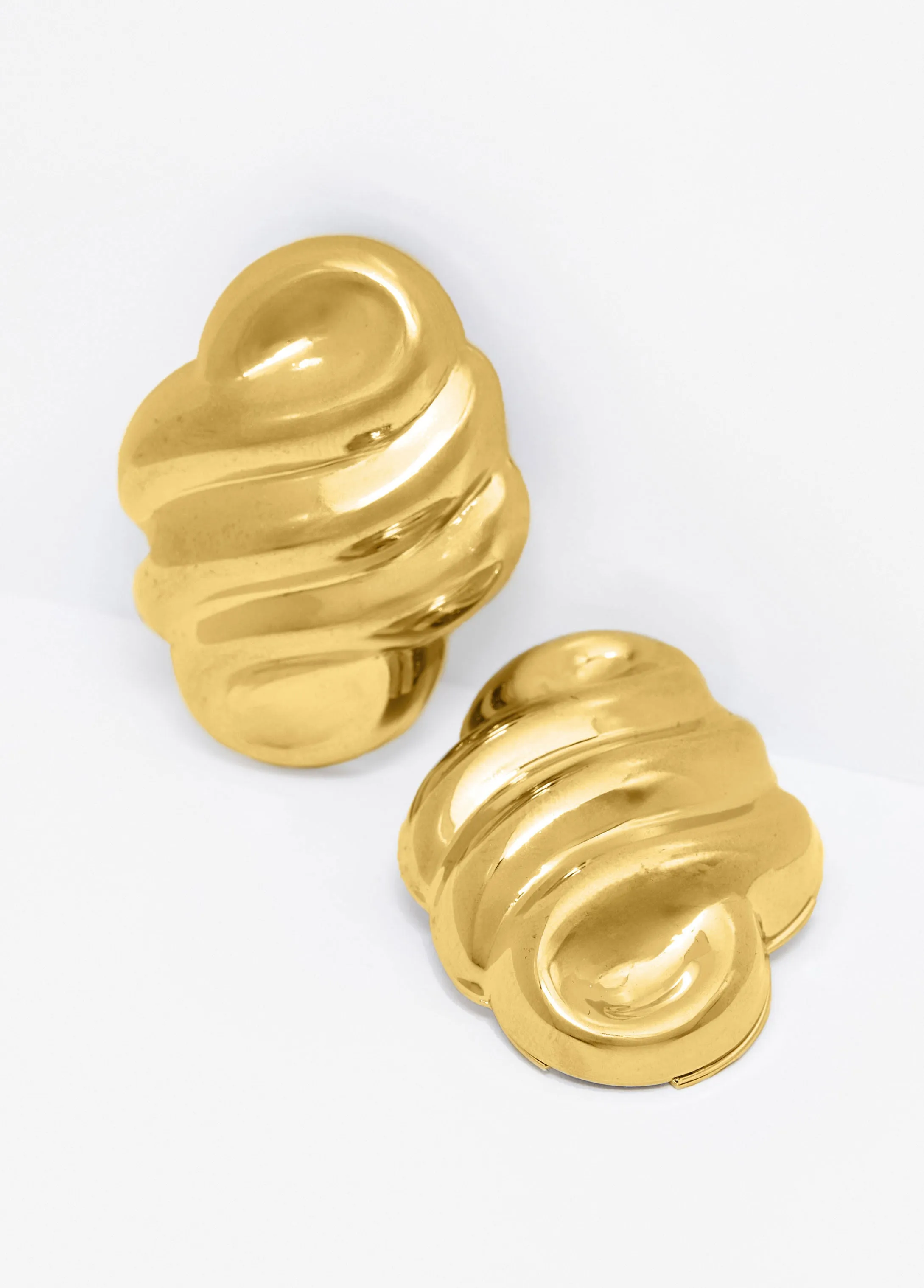 Swirl Gold Tone Earrings sold by Ashley Stewart