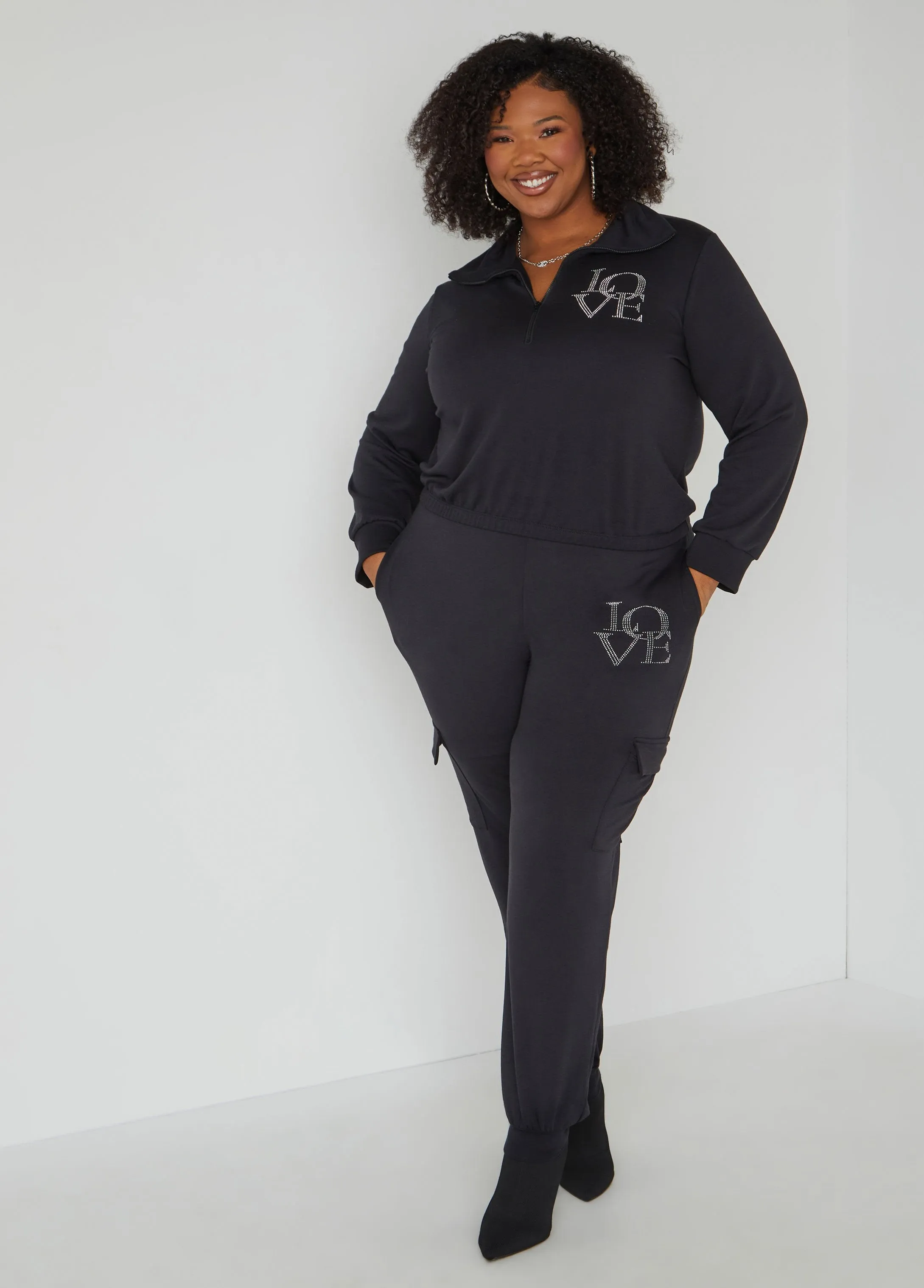 Love Crystal Pullover sold by Ashley Stewart product image thumbnail 3