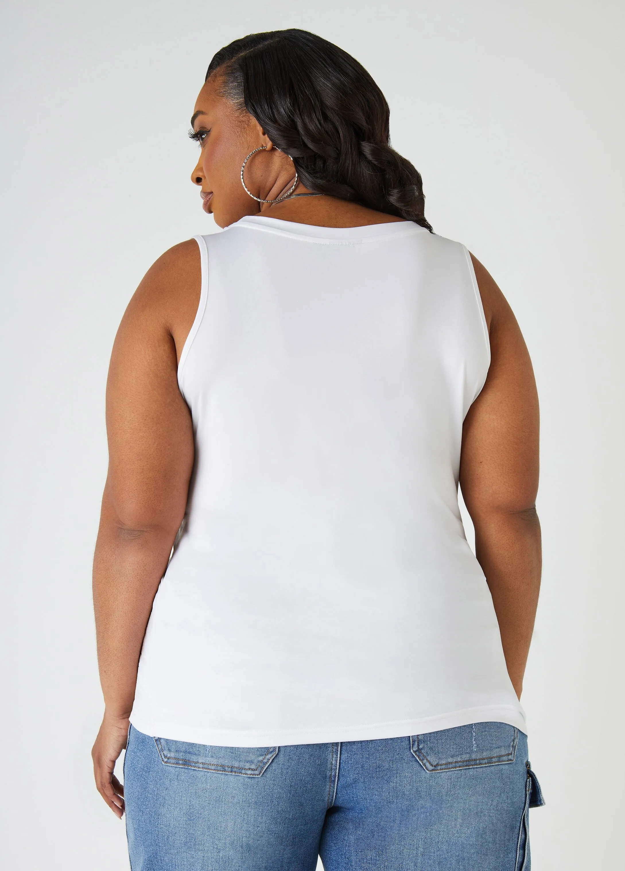 The Basic Tank Top sold by Ashley Stewart product image thumbnail 2