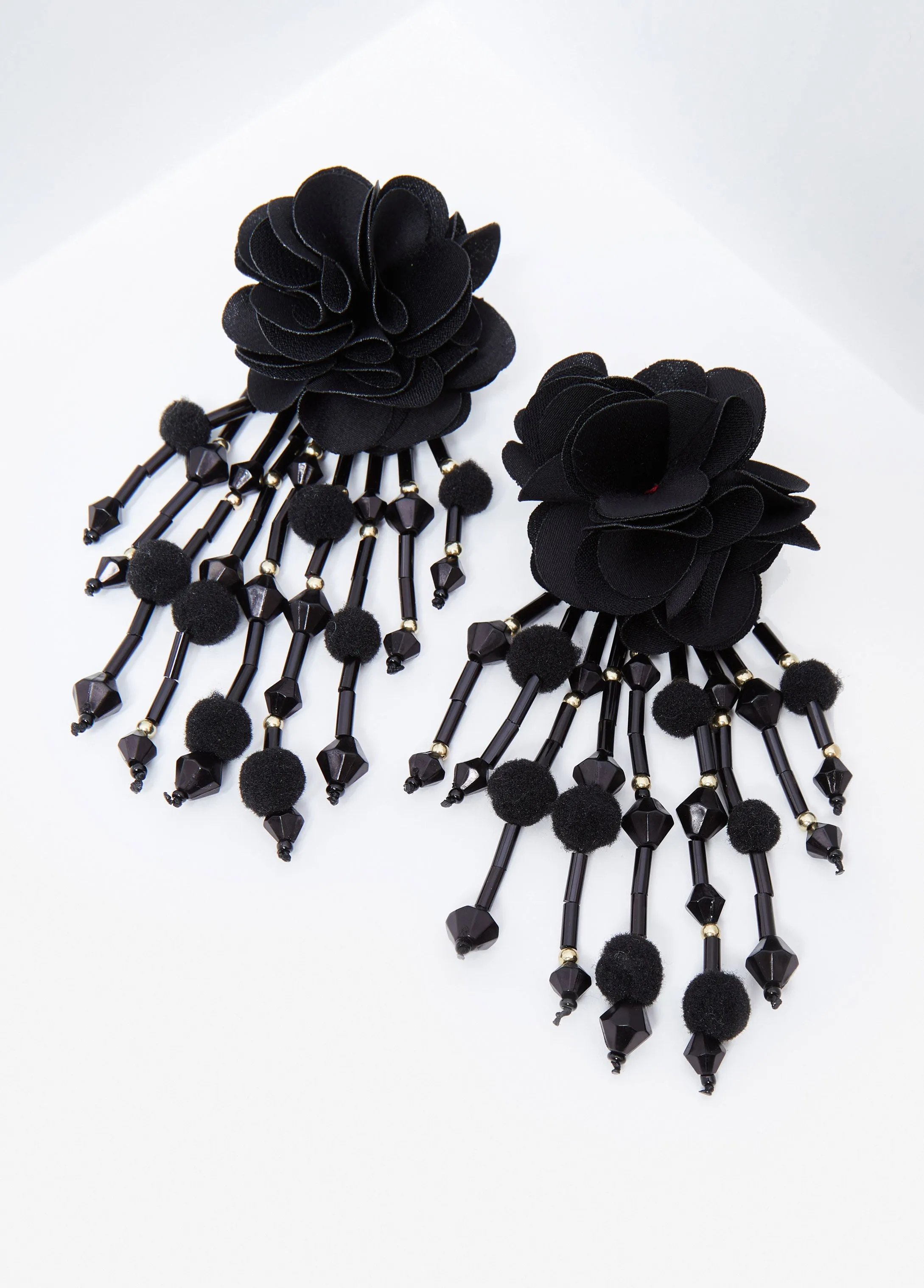 Floral Fringed Drop Earrings sold by Ashley Stewart product image thumbnail 2