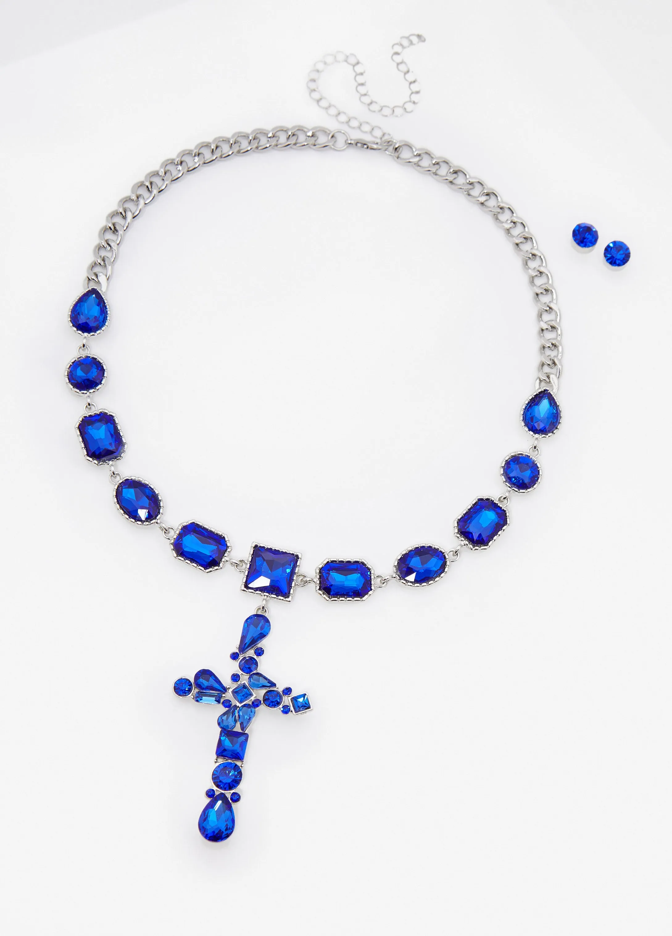 Crystal Cross Necklace Set sold by Ashley Stewart