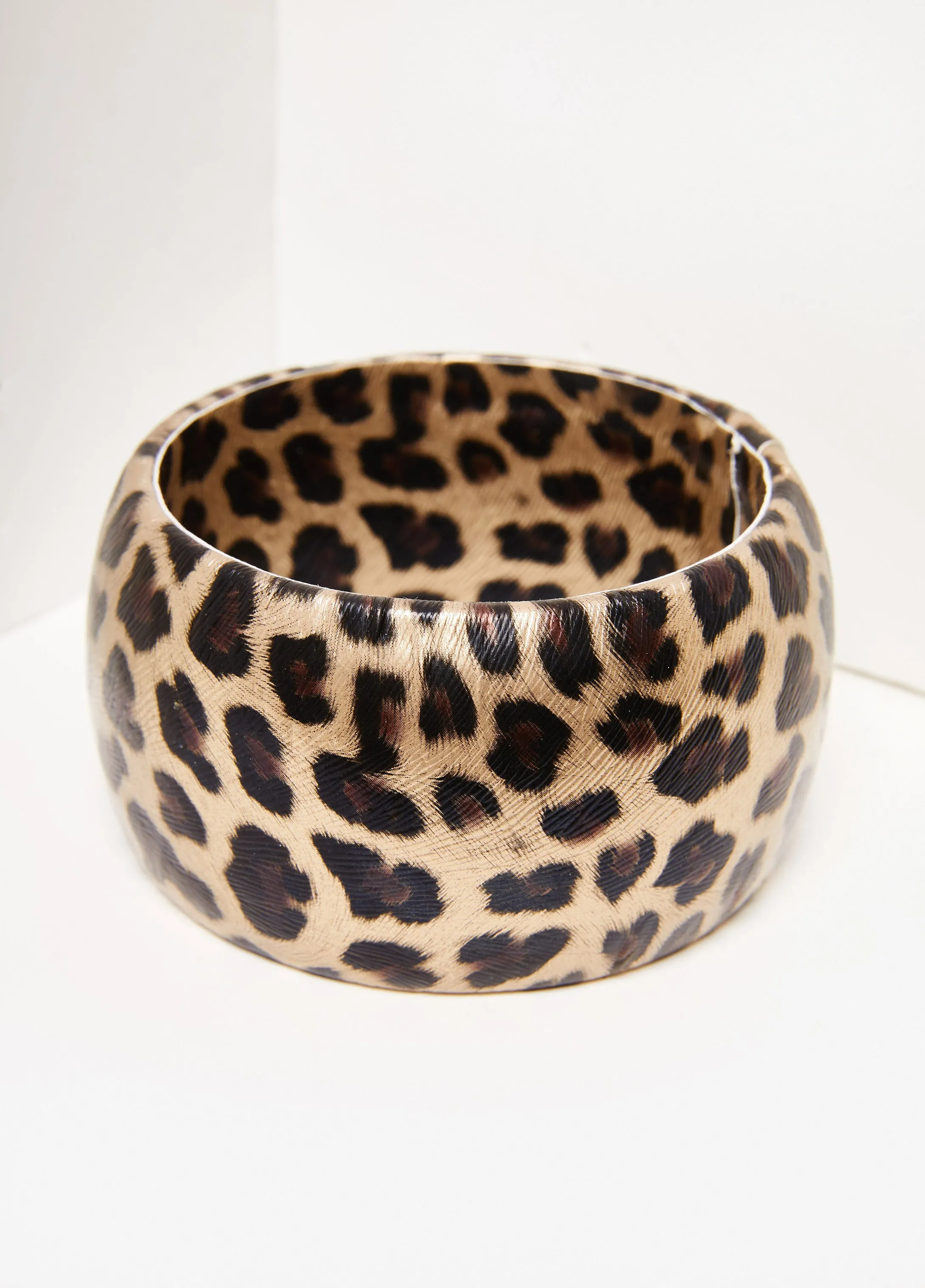 Textured Leopard Print Bangle sold by Ashley Stewart product image thumbnail 2