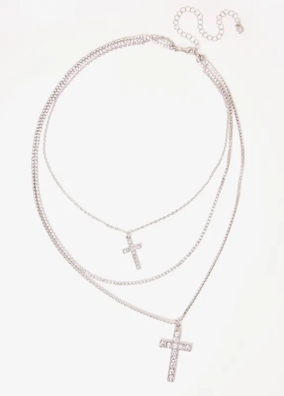 Layered Cross Necklace sold by Ashley Stewart