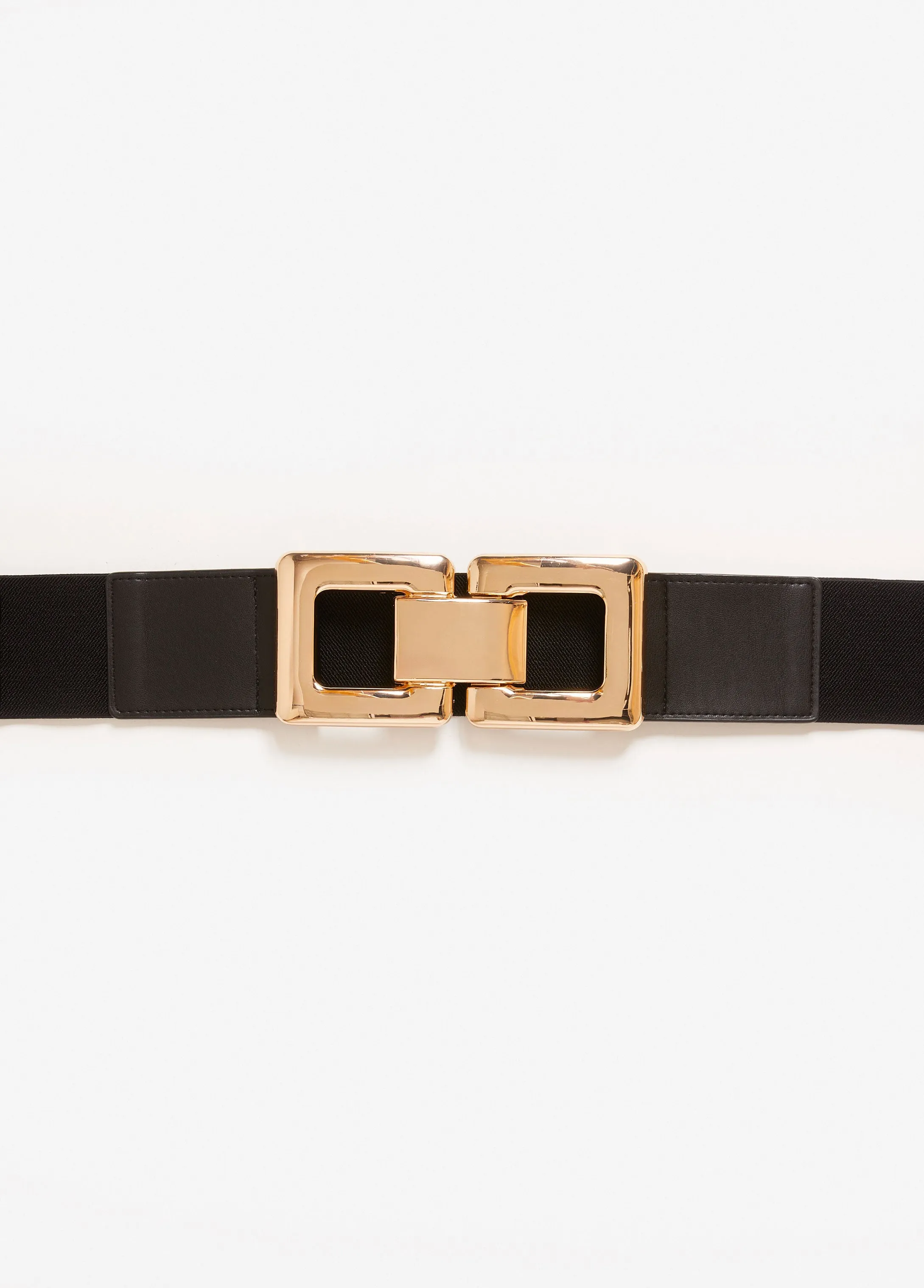 Paneled Square Buckle Stretch Belt sold by Ashley Stewart product image thumbnail 2