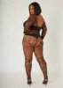 Lace And Fishnet Bodystocking sold by Ashley Stewart