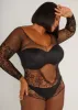 Lace And Fishnet Bodystocking sold by Ashley Stewart