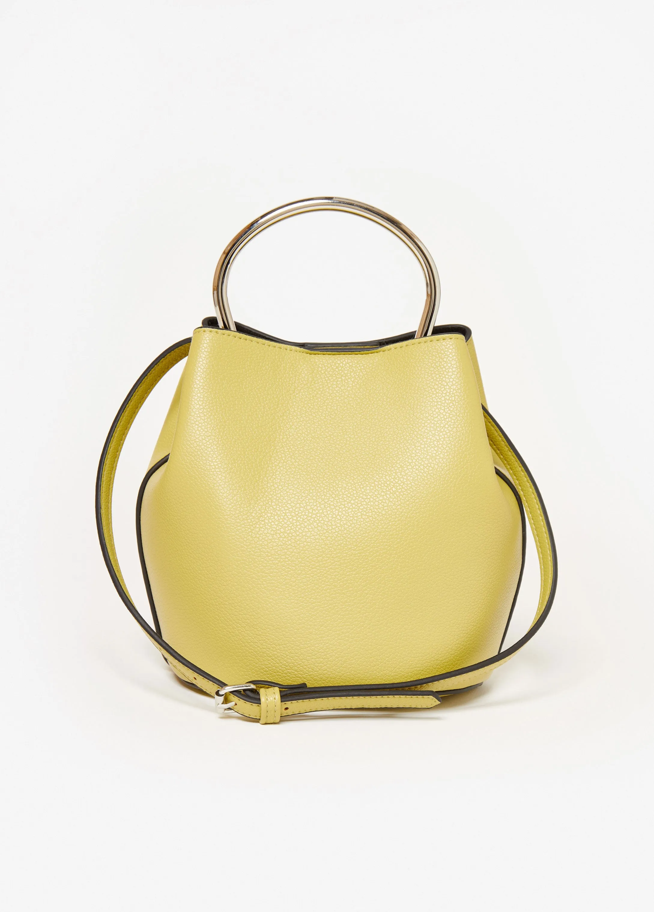 Ring Faux Leather Bucket Bag sold by Ashley Stewart