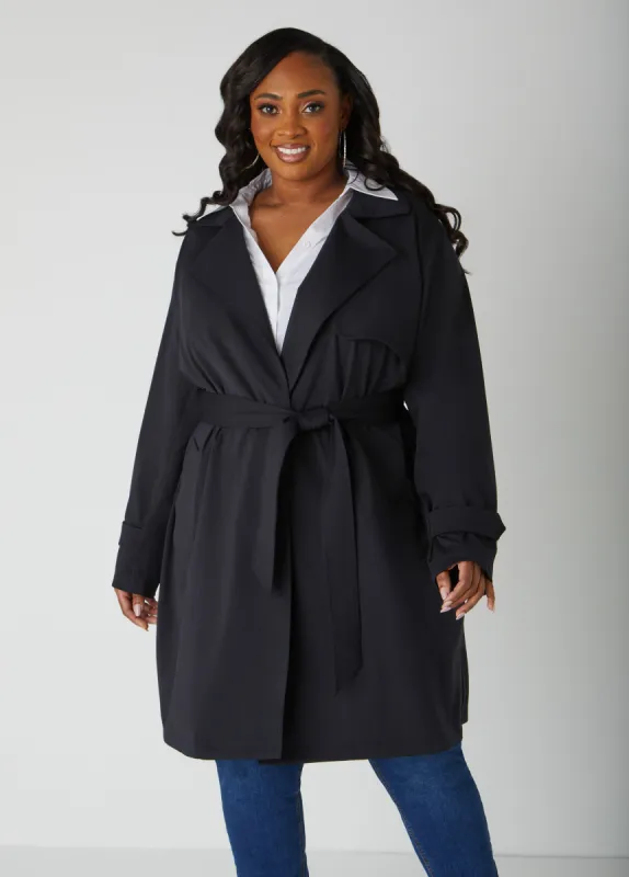 Belted Wrap Trench Coat sold by Ashley Stewart