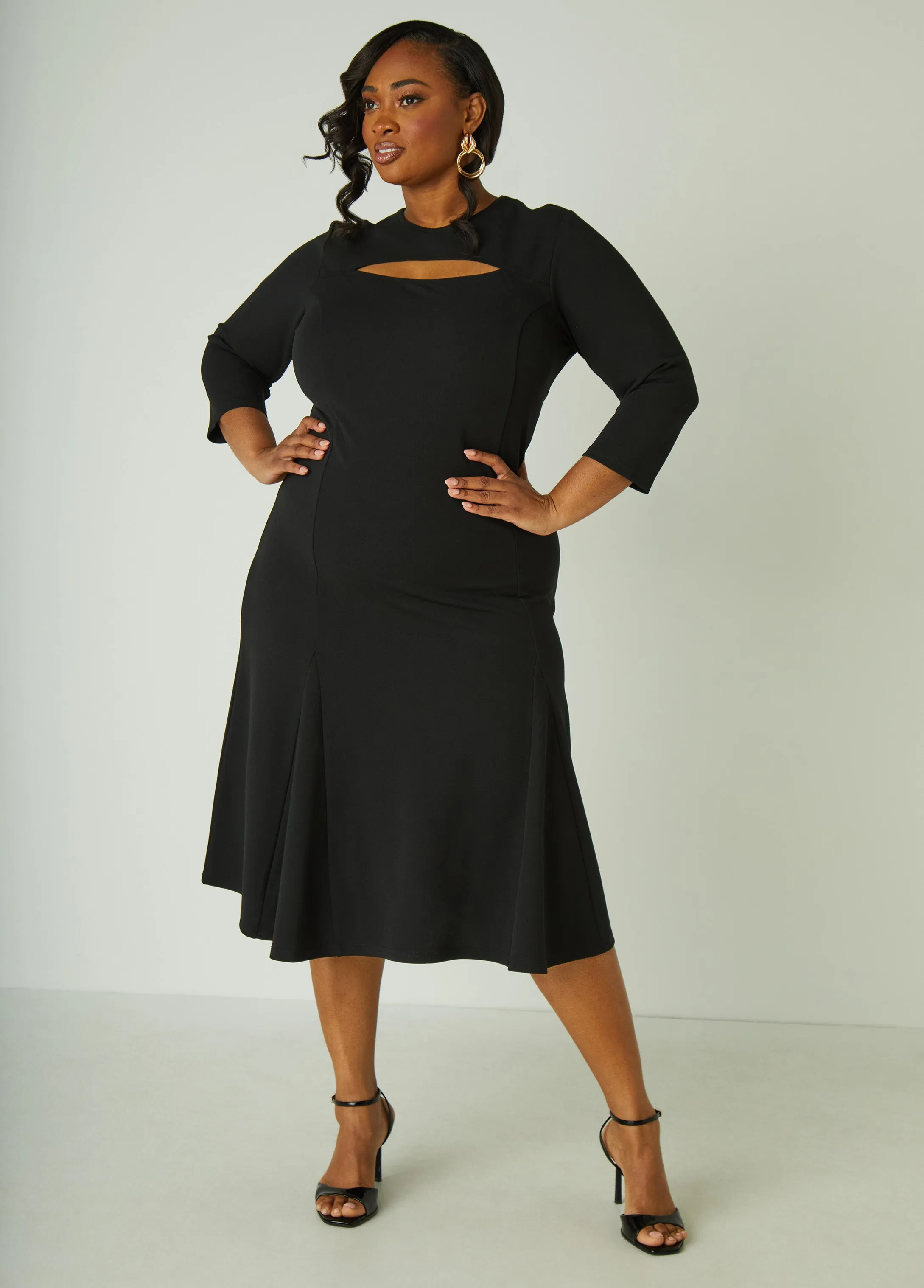 Cutout Midaxi A Line Dress sold by Ashley Stewart