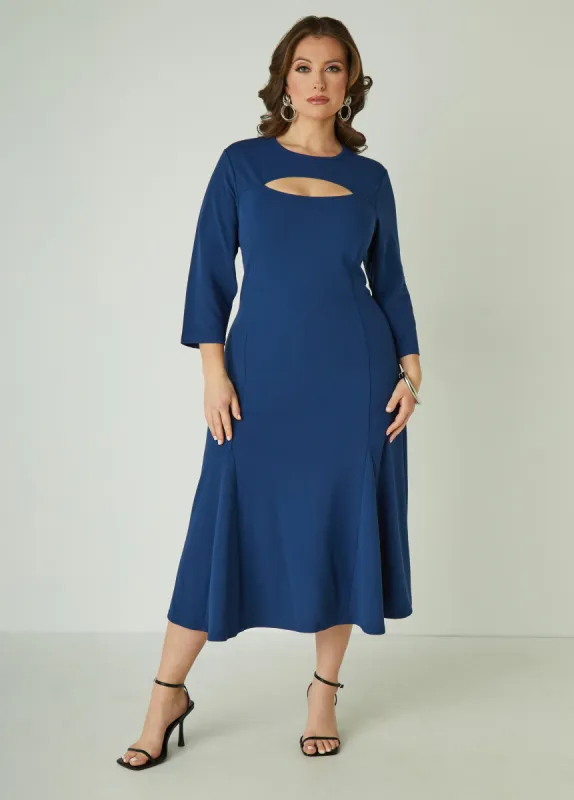 Cutout A Line Midaxi Dress sold by Ashley Stewart