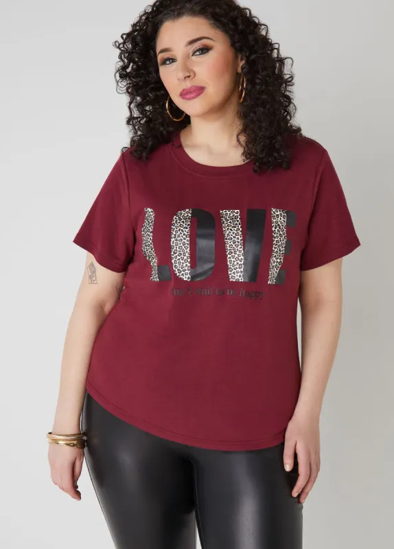 Don't Wait To Be Happy Graphic Tee sold by Ashley Stewart
