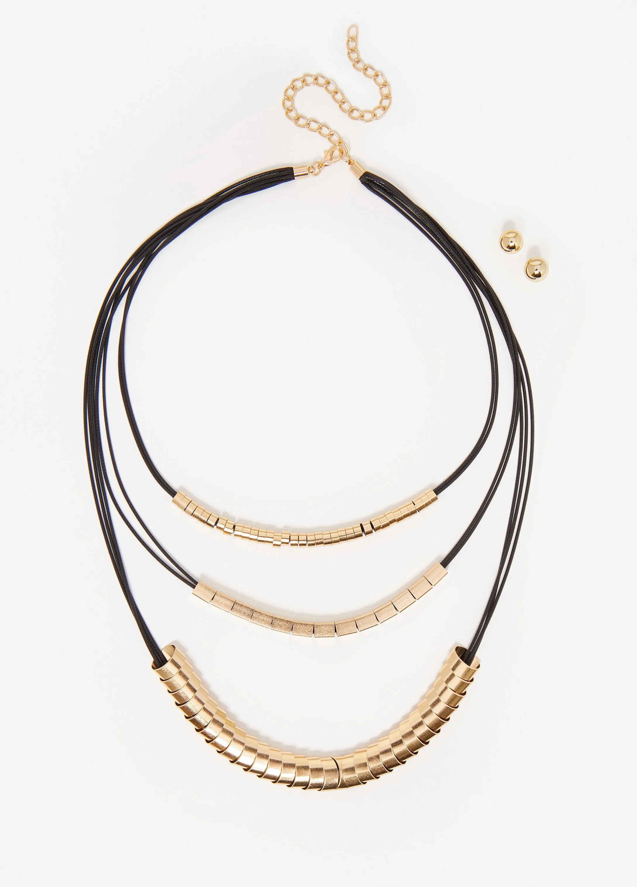 Layered Corded Necklace Set sold by Ashley Stewart product image thumbnail 2