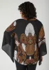 Printed Drama Sleeved Blouse sold by Ashley Stewart