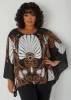 Printed Drama Sleeved Blouse sold by Ashley Stewart