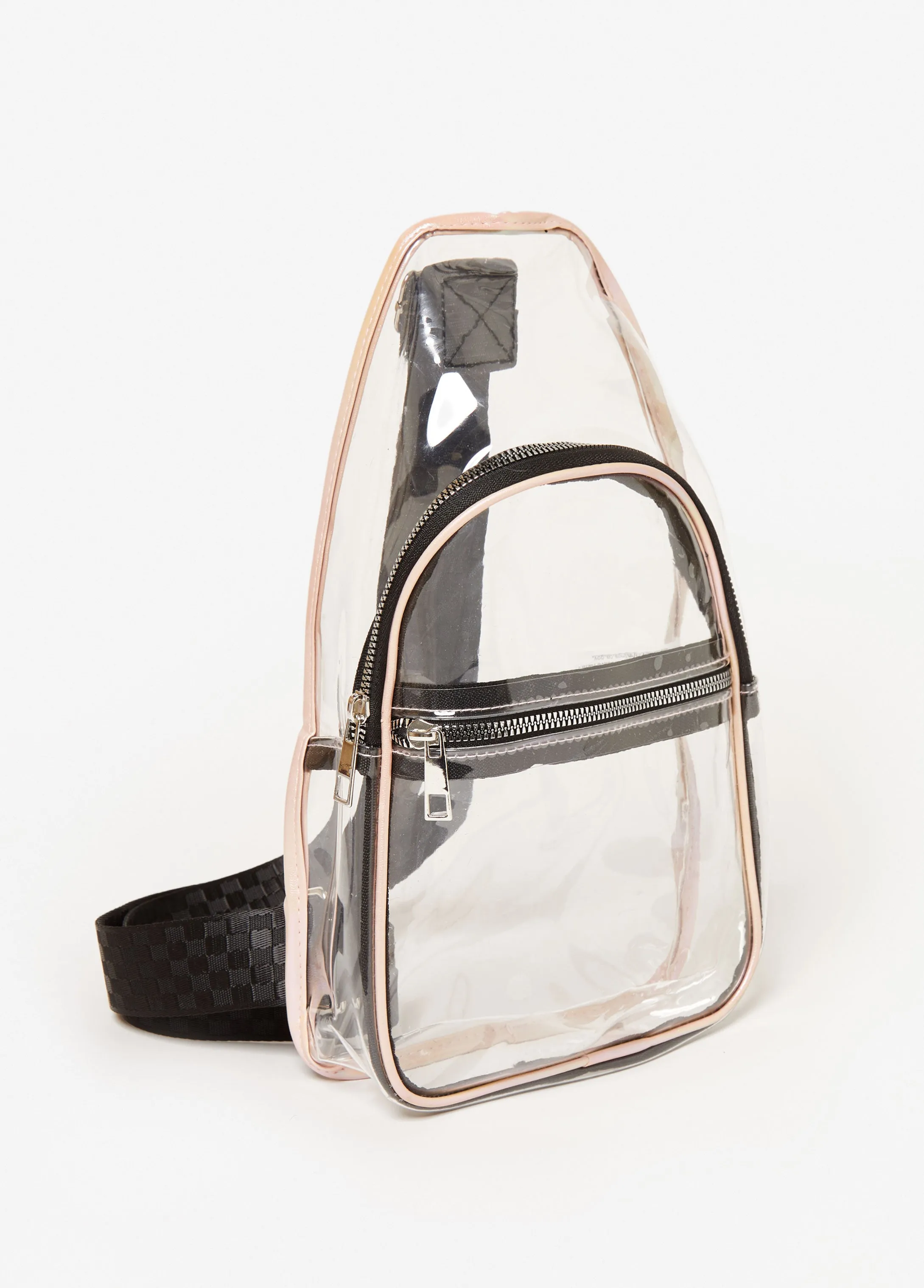 Clear Iridescent Trimmed Crossbody sold by Ashley Stewart product image thumbnail 2