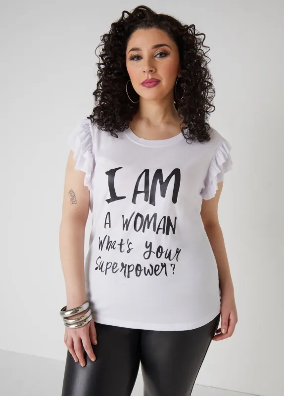 I Am A Woman Graphic Tee sold by Ashley Stewart