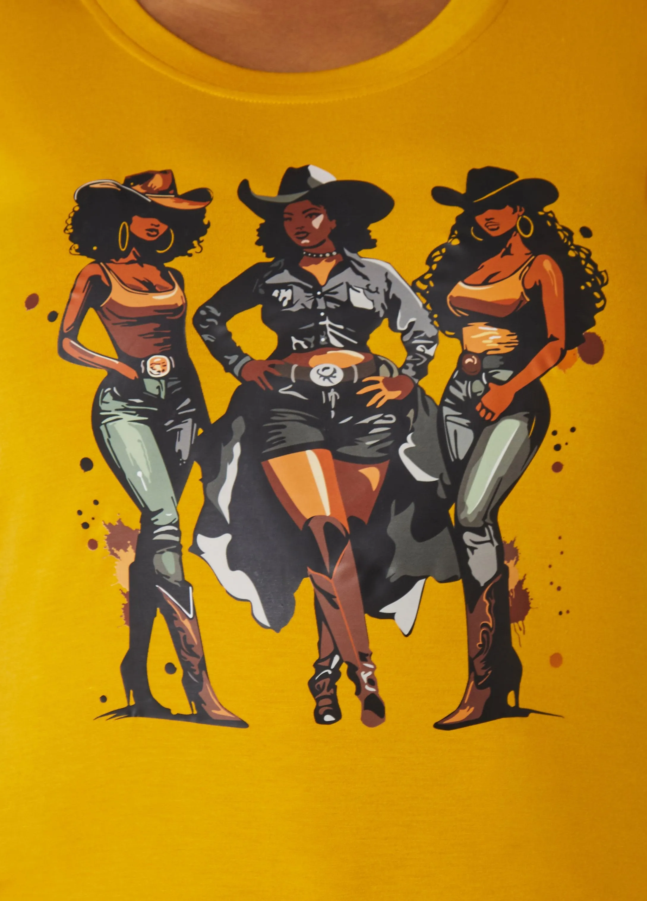 Cowgirl Cuties Graphic Tee sold by Ashley Stewart product image thumbnail 4