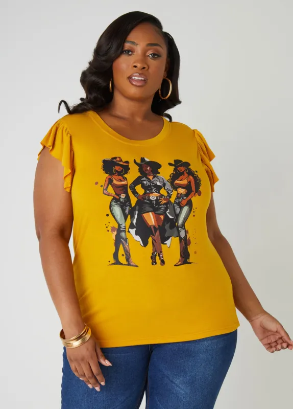 Cowgirl Cuties Graphic Tee sold by Ashley Stewart