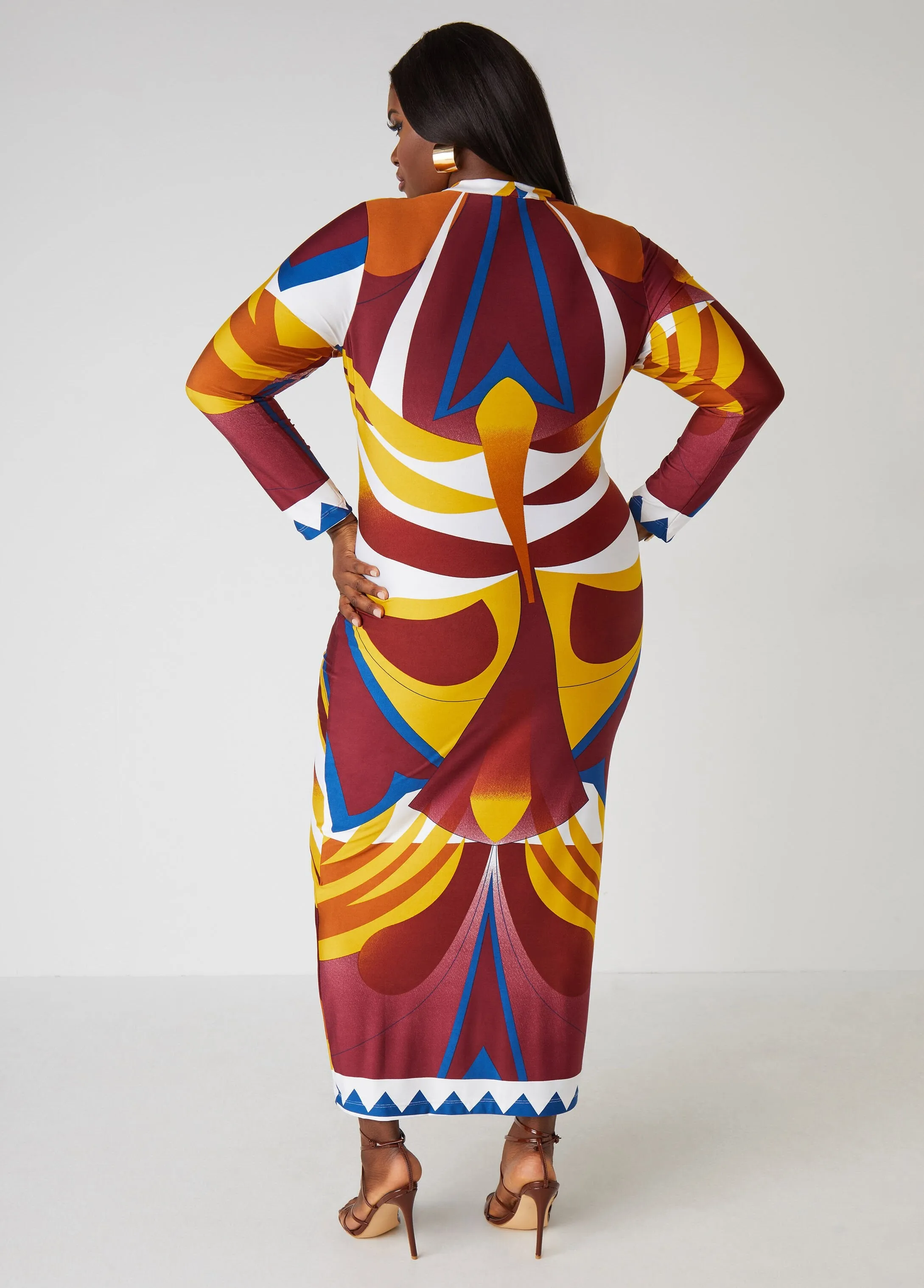 Printed Maxi Dress sold by Ashley Stewart product image thumbnail 2