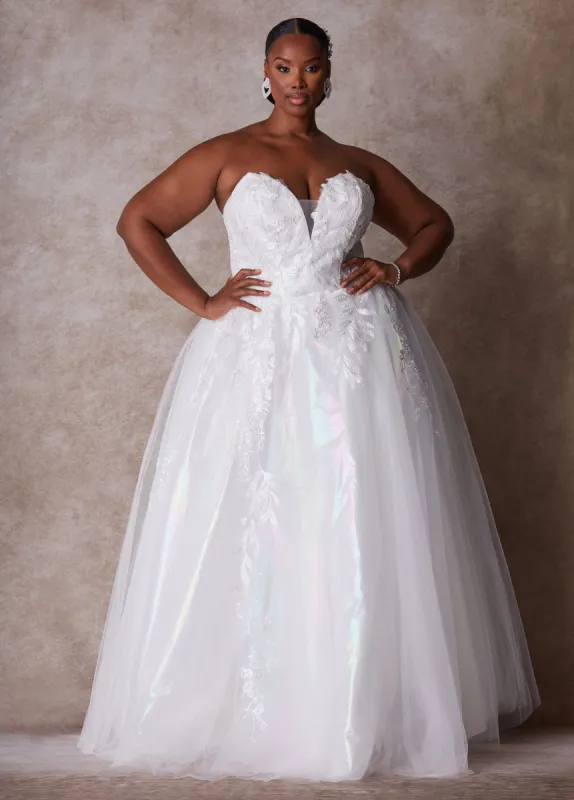 The Aurora Princess Wedding Gown sold by Ashley Stewart
