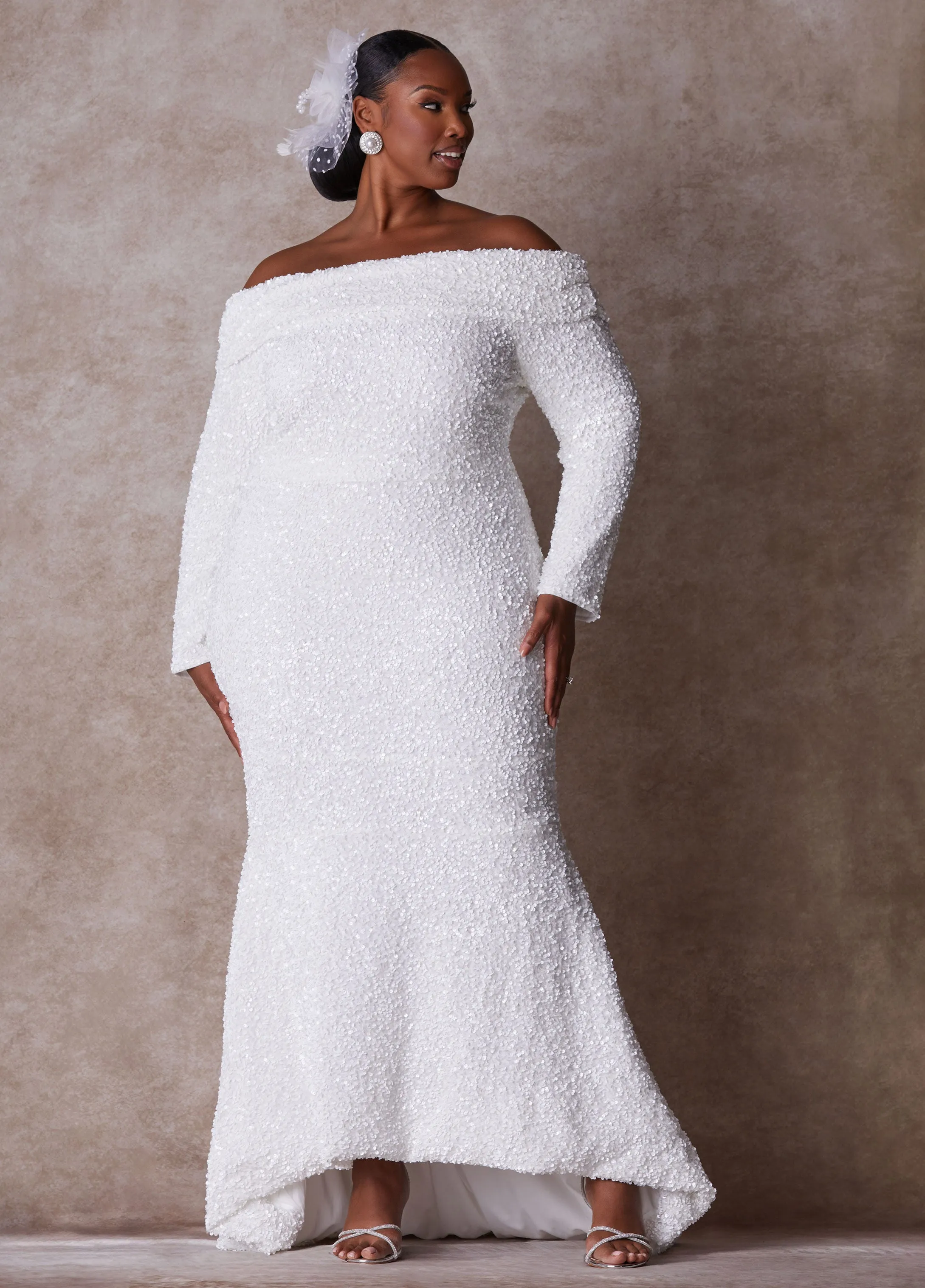 The Bianca Wedding Gown sold by Ashley Stewart product image thumbnail 4