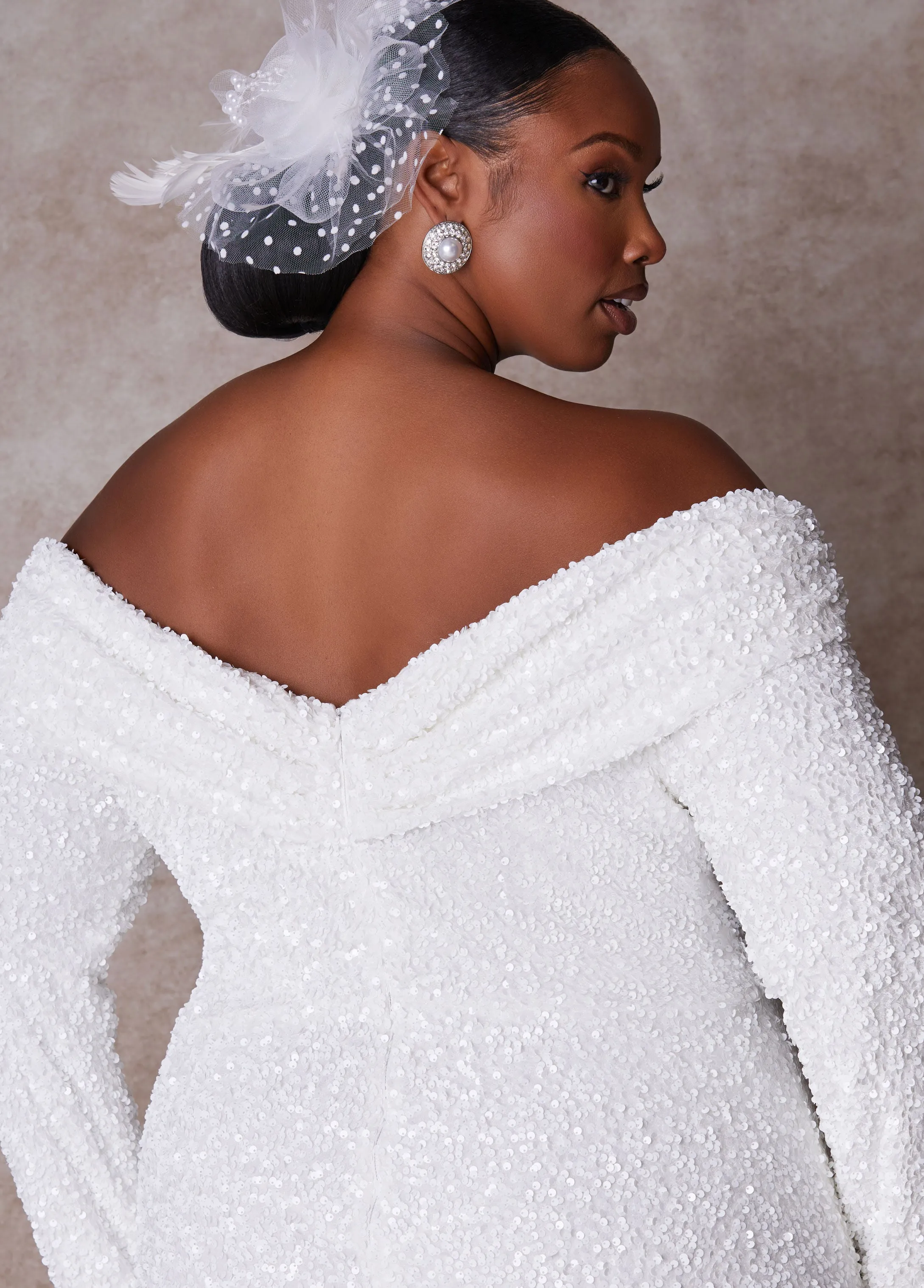 The Bianca Wedding Gown sold by Ashley Stewart product image thumbnail 5