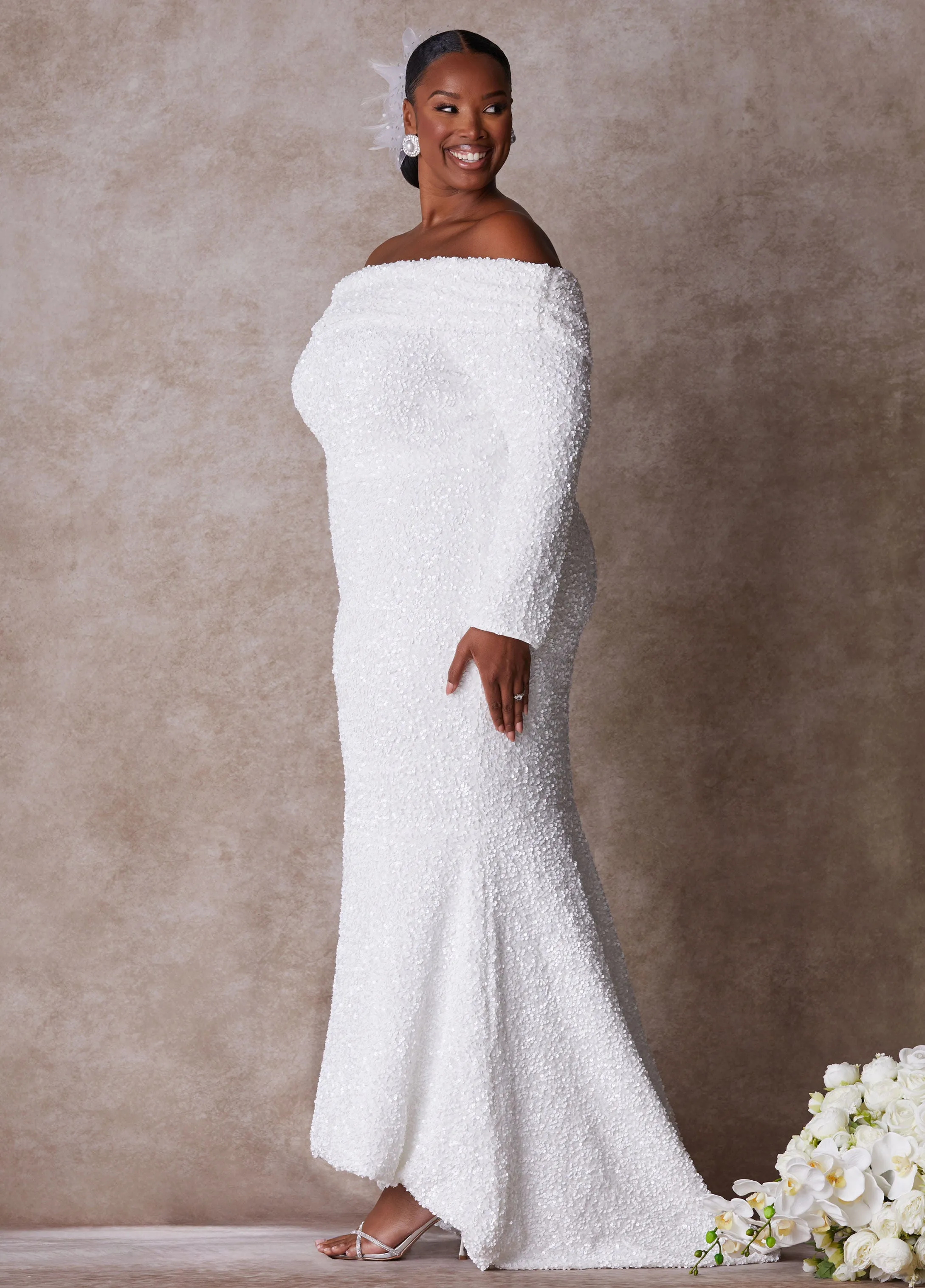 The Bianca Wedding Gown sold by Ashley Stewart product image thumbnail 3