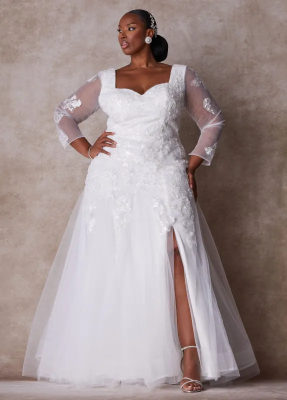 The Stella Princess Wedding Gown sold by Ashley Stewart