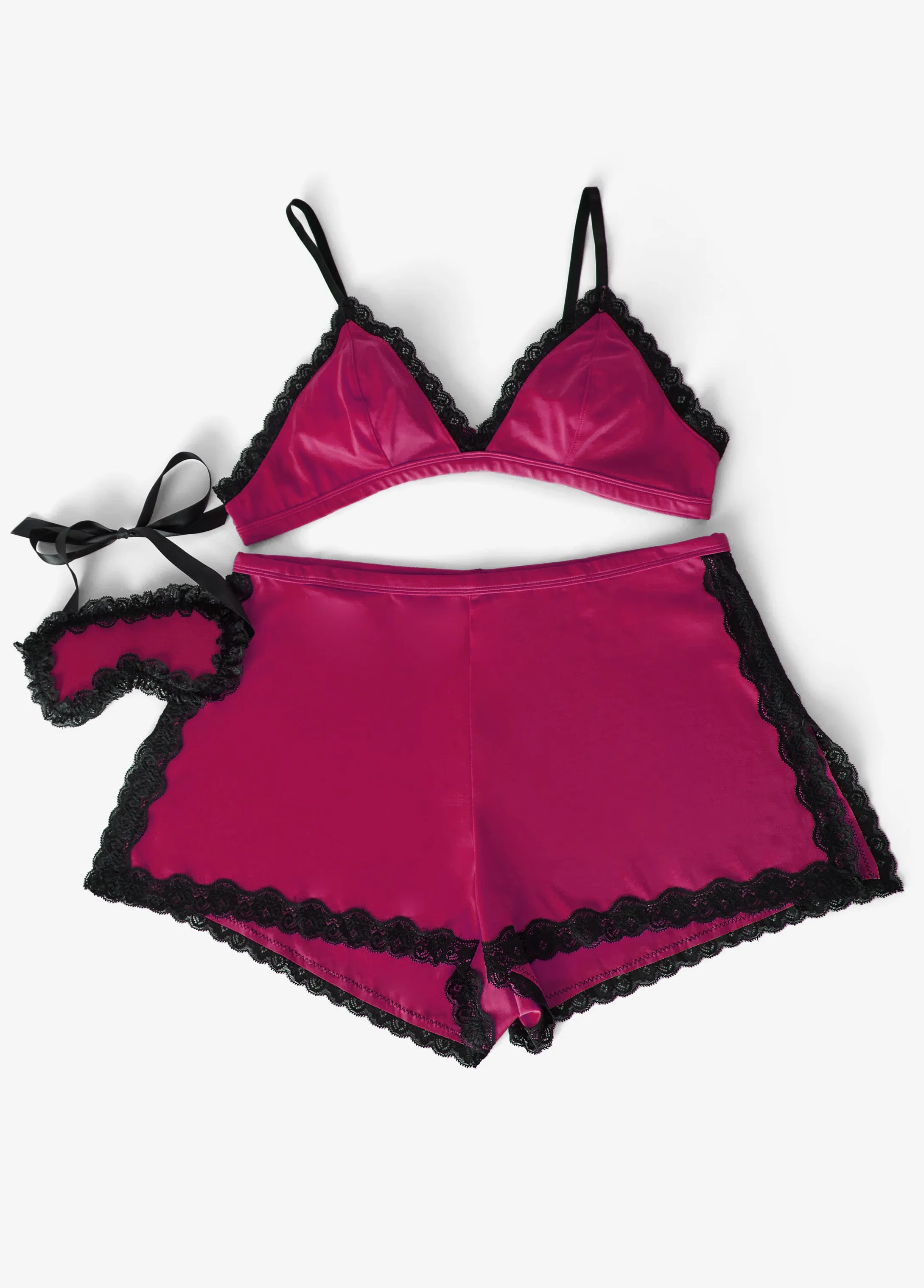 Bralette & Shorts 3 Piece Set sold by Ashley Stewart