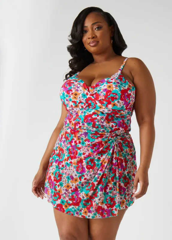 Raisins Curve Isla Floral Cover Up sold by Ashley Stewart