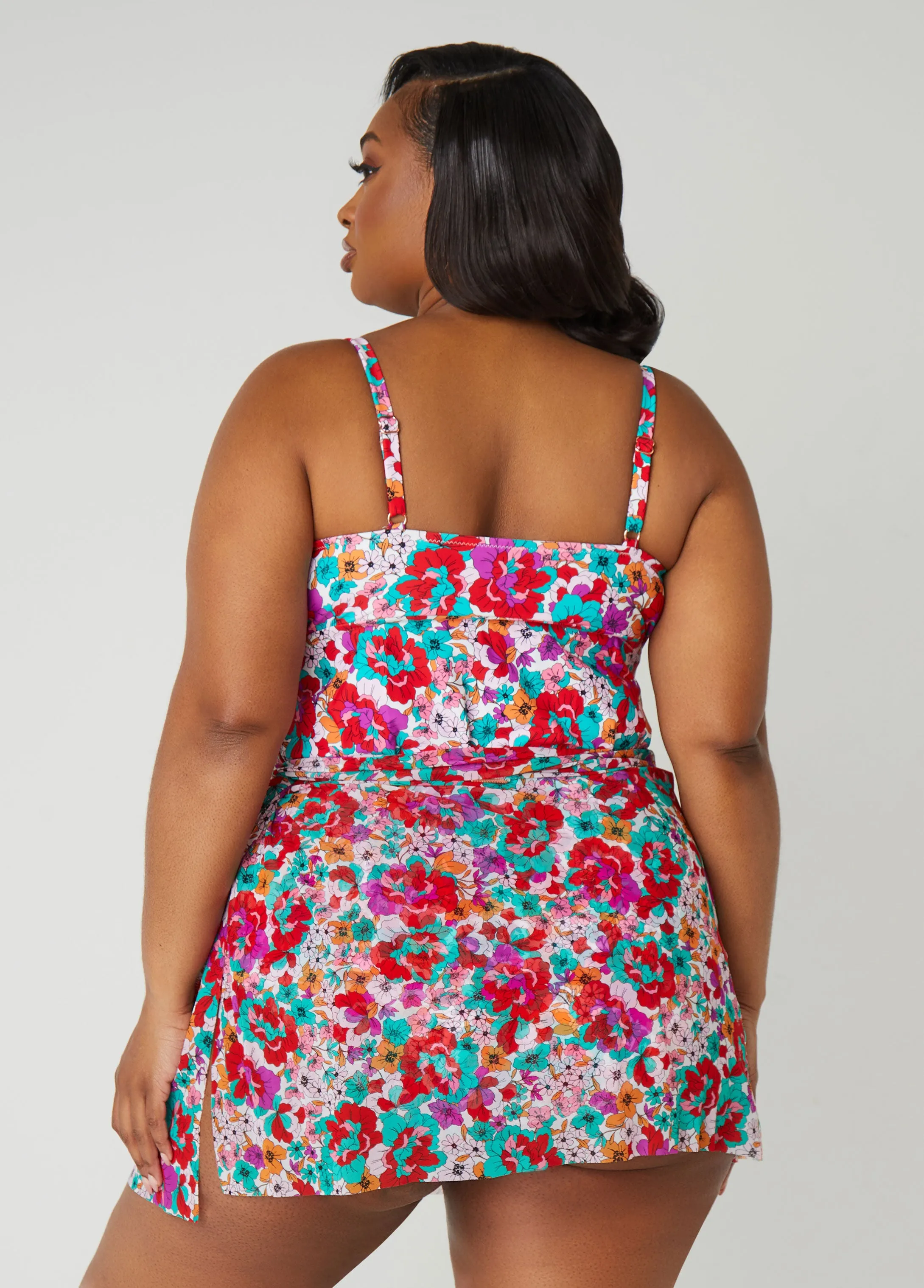 Raisins Curve Isla Floral Cover Up sold by Ashley Stewart product image thumbnail 2