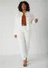 Frayed Stretch Denim Jacket sold by Ashley Stewart