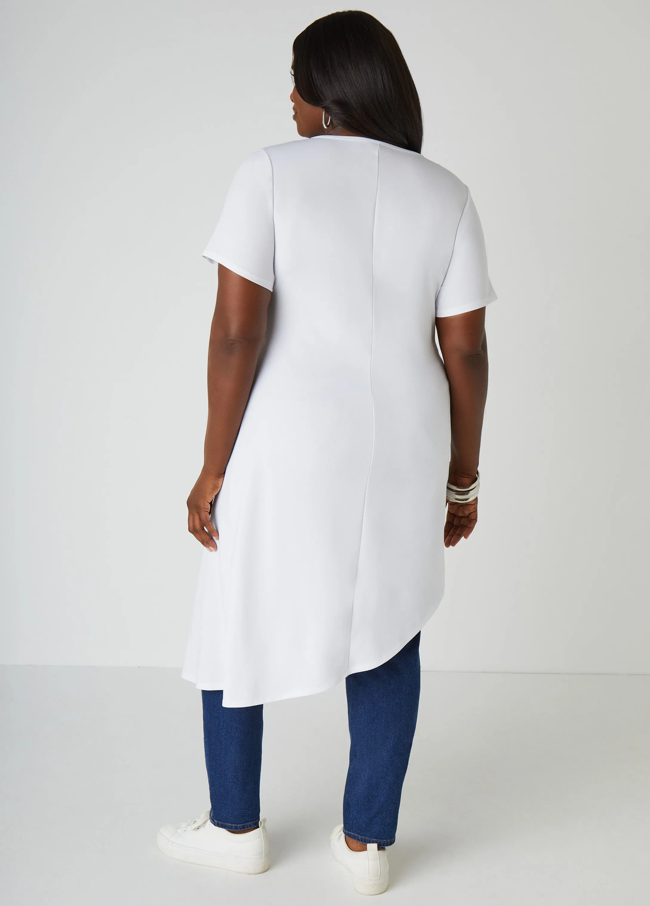 Knotted Knit Duster Top sold by Ashley Stewart product image thumbnail 2