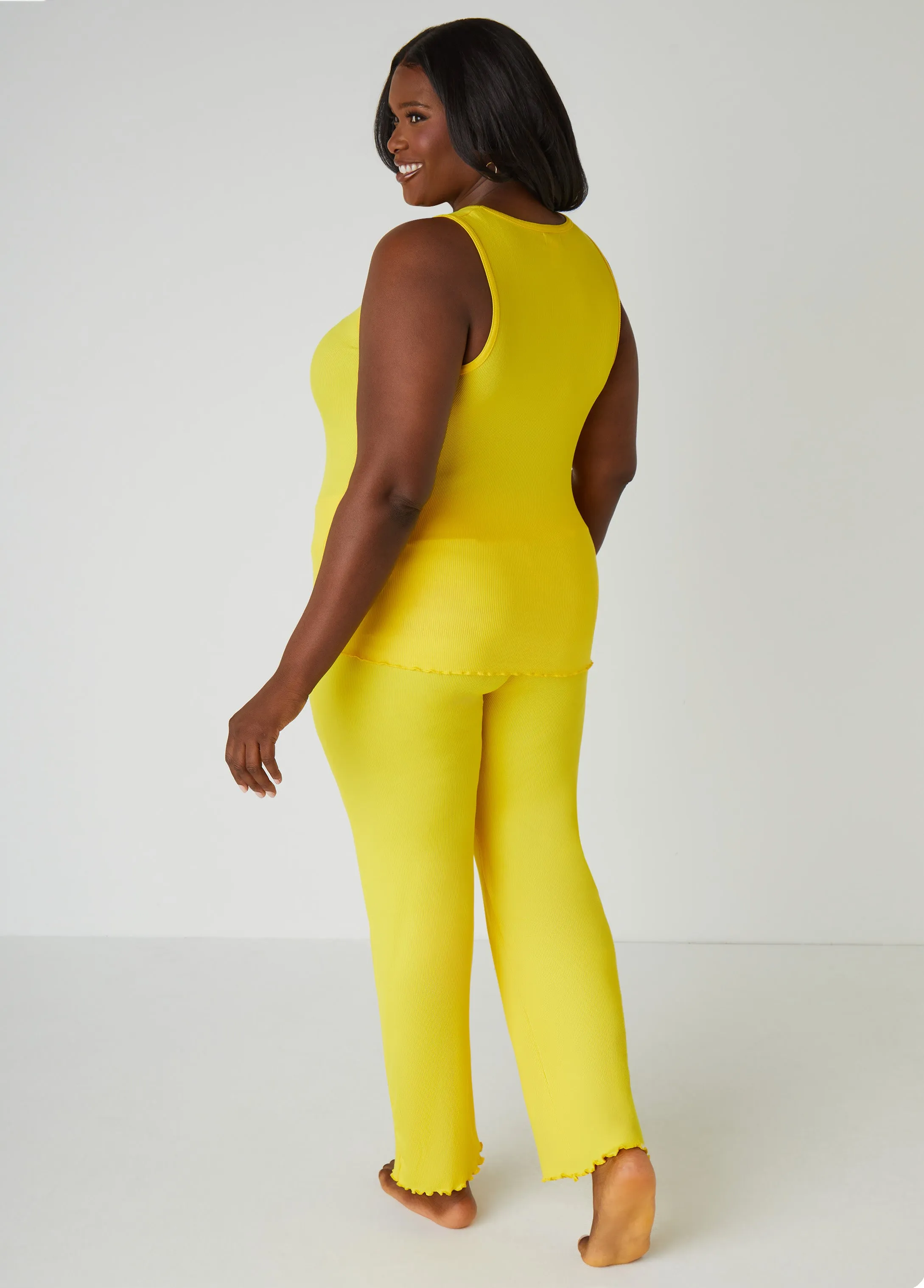 Love To Sleep Knit Pajama Set sold by Ashley Stewart product image thumbnail 2