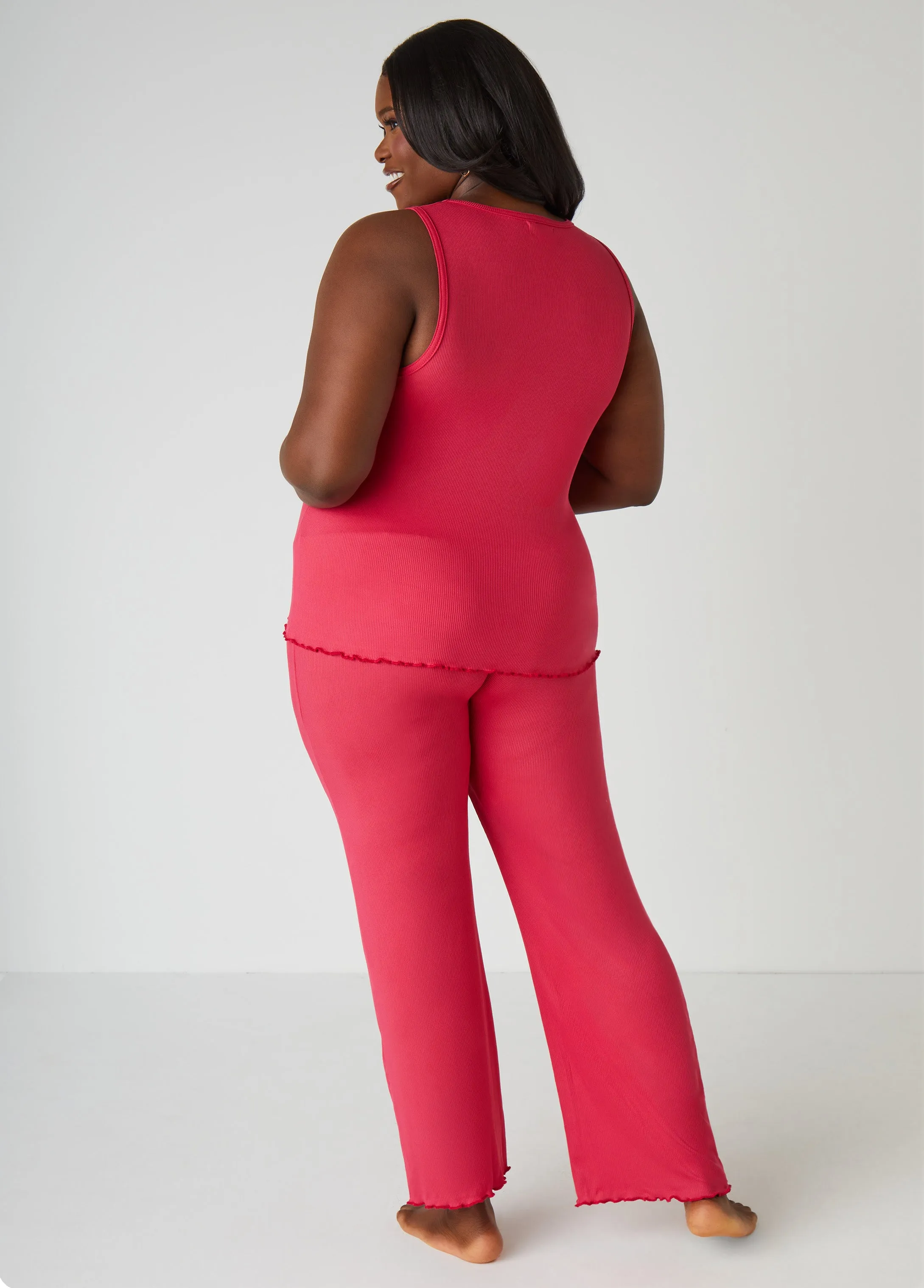 Love To Sleep Ribbed Set sold by Ashley Stewart product image thumbnail 2