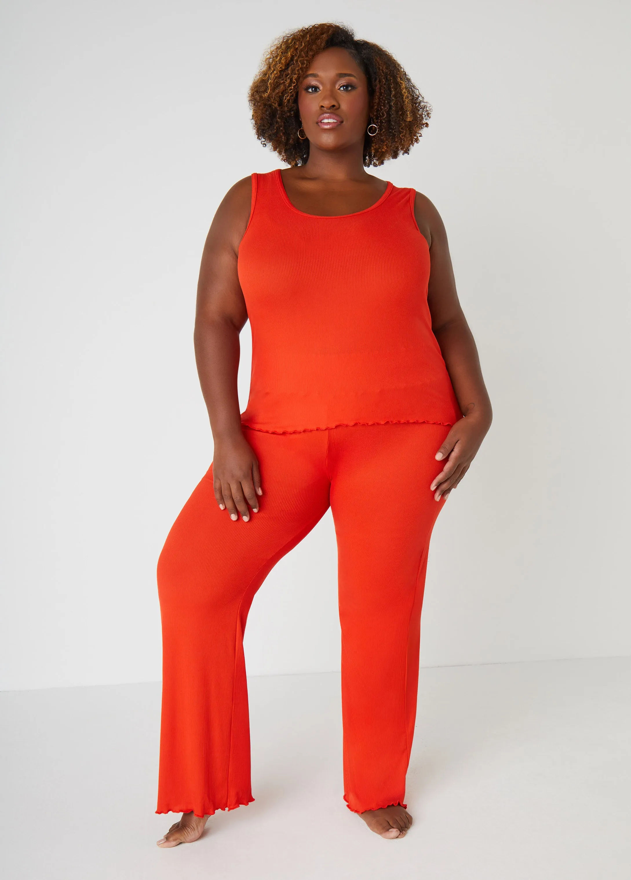 Love To Sleep Ribbed Pajama Set sold by Ashley Stewart