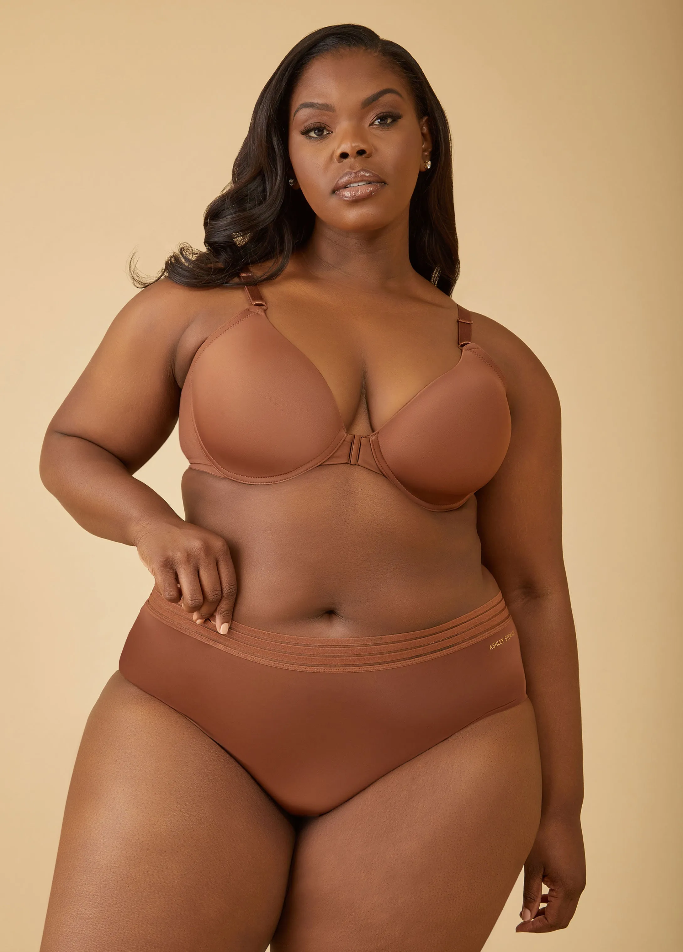 Microfiber Sheer Waist Brief Panty sold by Ashley Stewart