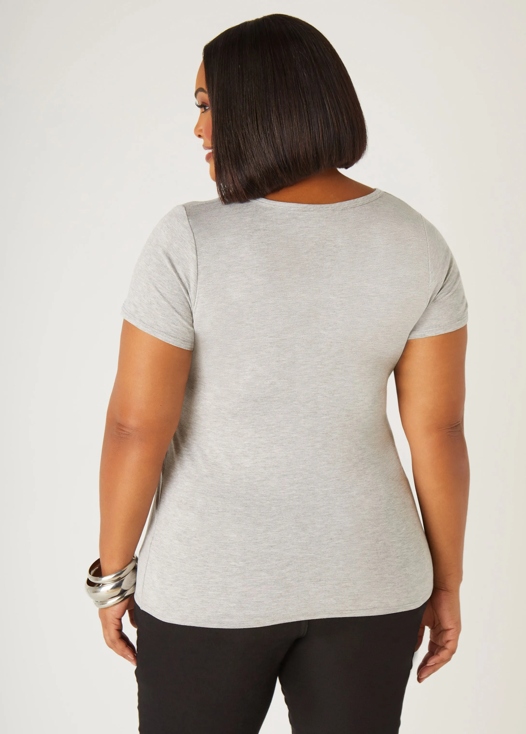 Grateful Glittered Graphic Tee sold by Ashley Stewart product image thumbnail 2