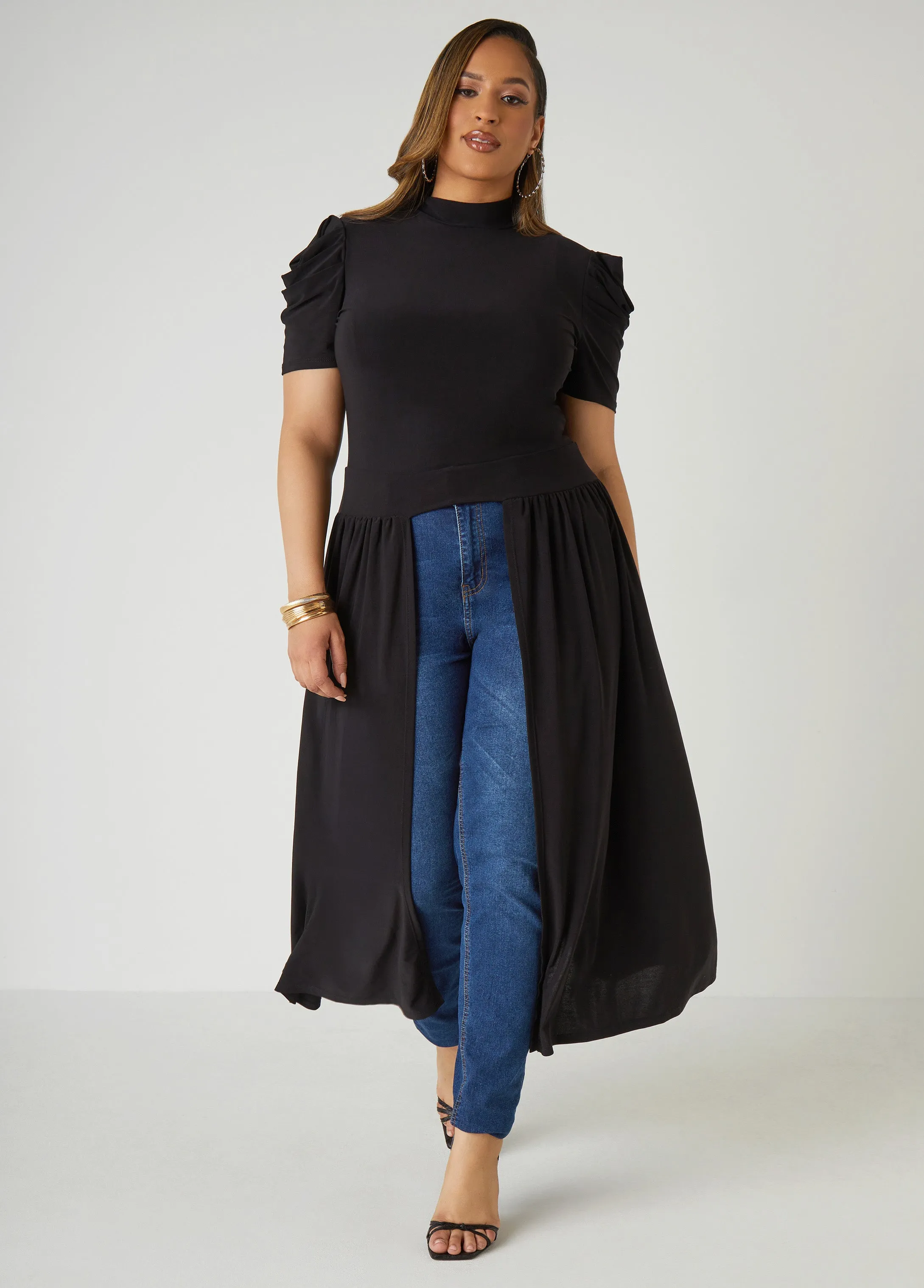 Split Front Duster sold by Ashley Stewart product image thumbnail 3