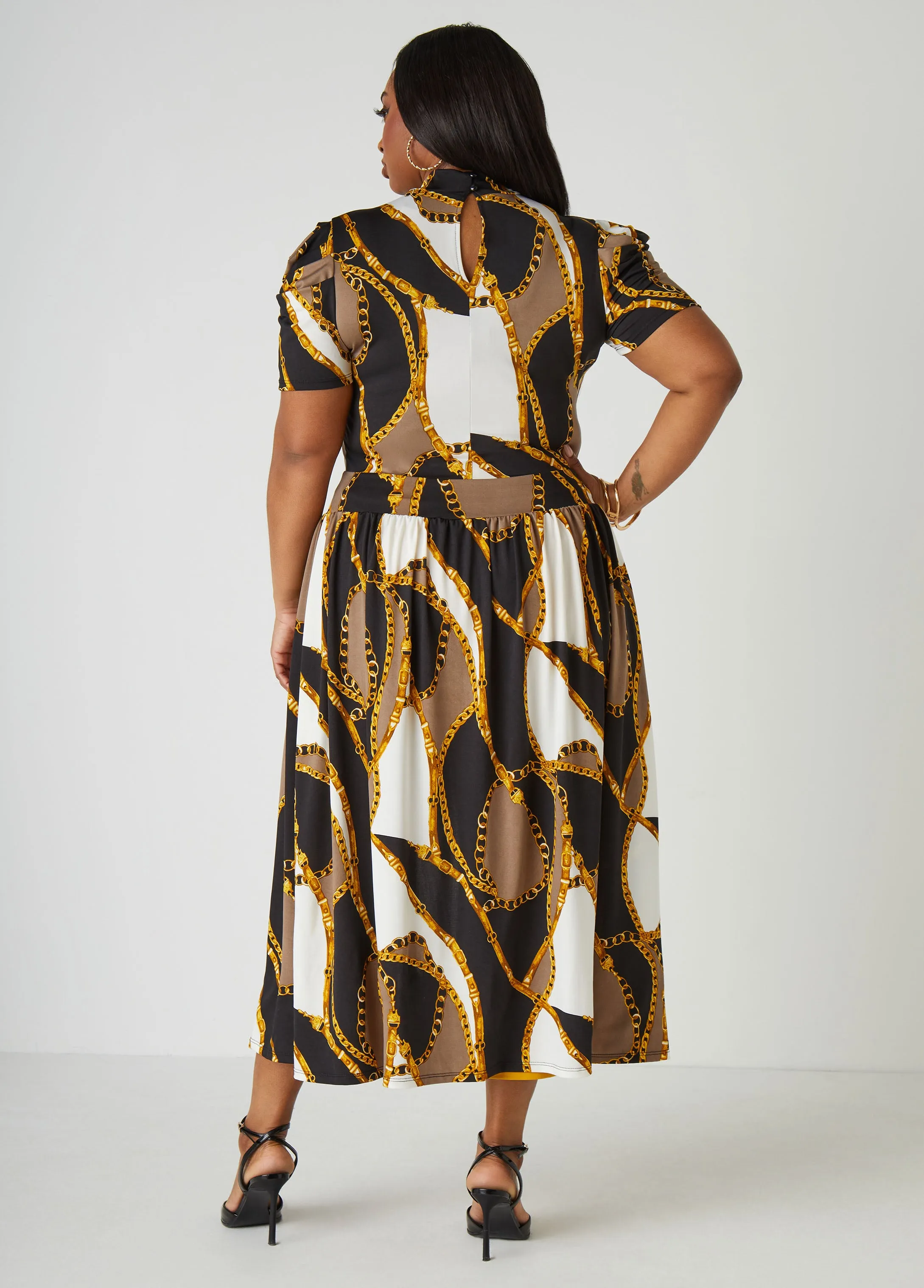 Printed Split Front Duster sold by Ashley Stewart product image thumbnail 2